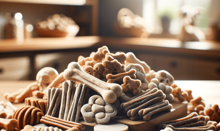 collagen dog treats - Pooper Scooper Service | Lawn Mowing Service image showcasing an array of collagen dog treats.